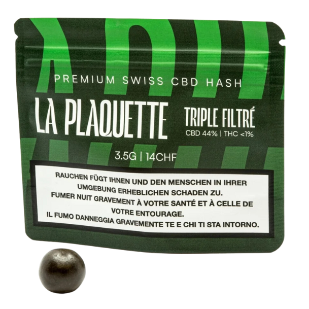 La Plaquette - CBD Hash - Triple Filtré - 3.5g