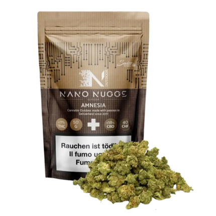 Swiss Botanic - Nano Nuggs - Amnesia - Outdoor CBD - 50g