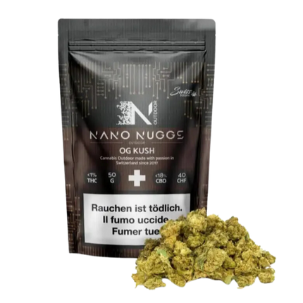Swiss Botanic - Nano Nuggs - OG Kush - Outdoor CBD - 50g