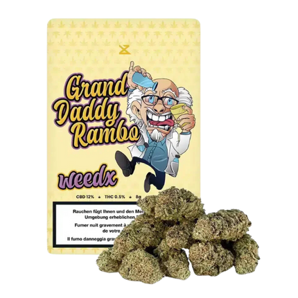 Weedx - Granddaddy Rambo - Indoor CBD Blüten - 8g