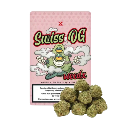 Weedx - Swiss OG - Indoor CBD Blüten - 8g