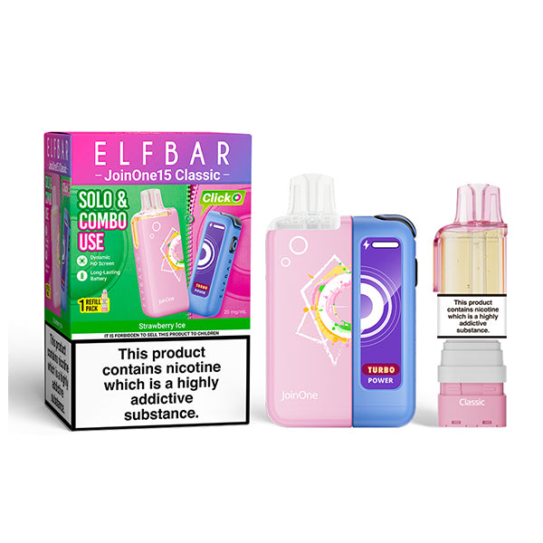 ELFBAR JOIN ONE 15 CLASSIC Starter Kit Strawberry Ice