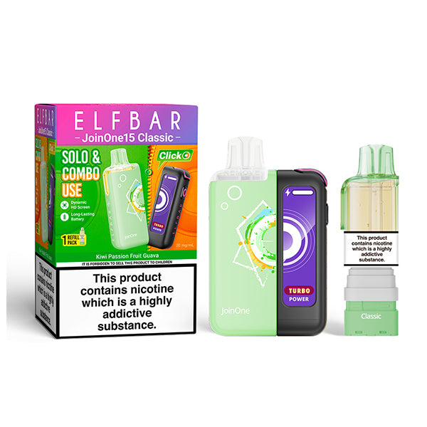 ELFBAR JOIN ONE 15 CLASSIC Starter Kit Kiwi Passion Fruit Guava