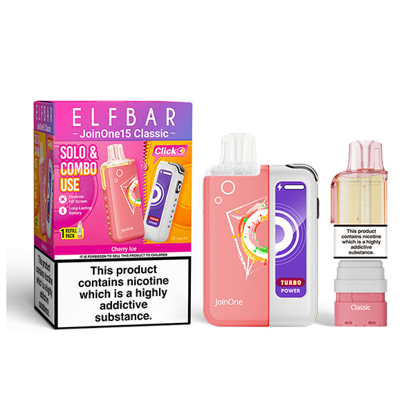 ELFBAR JOIN ONE 15 CLASSIC Starter Kit Cherry Ice