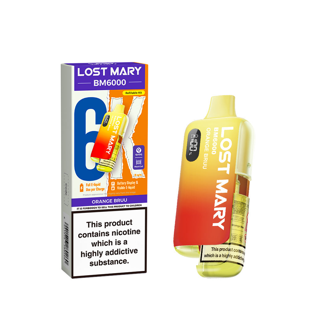 Lost Mary BM6000 Vape Kit Orange Bruu