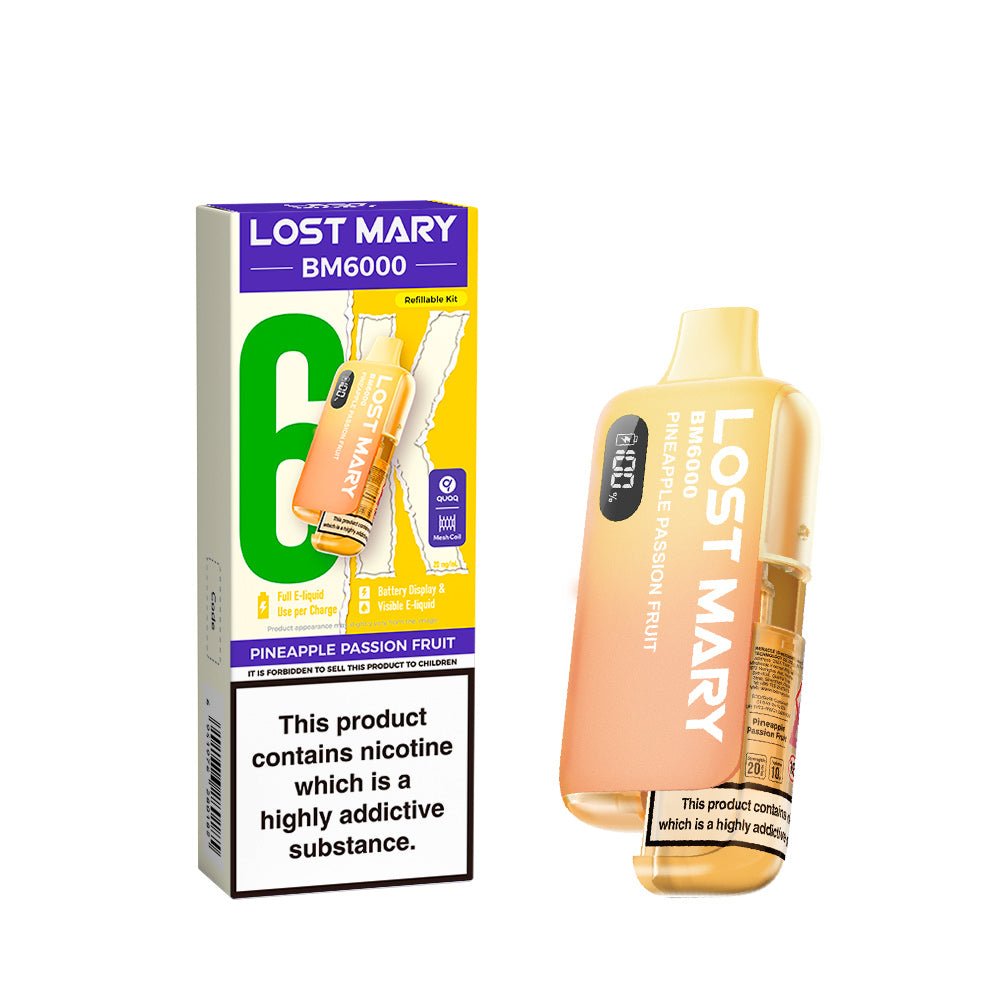 Lost Mary BM6000 Vape Kit Pineapple Passion Fruit