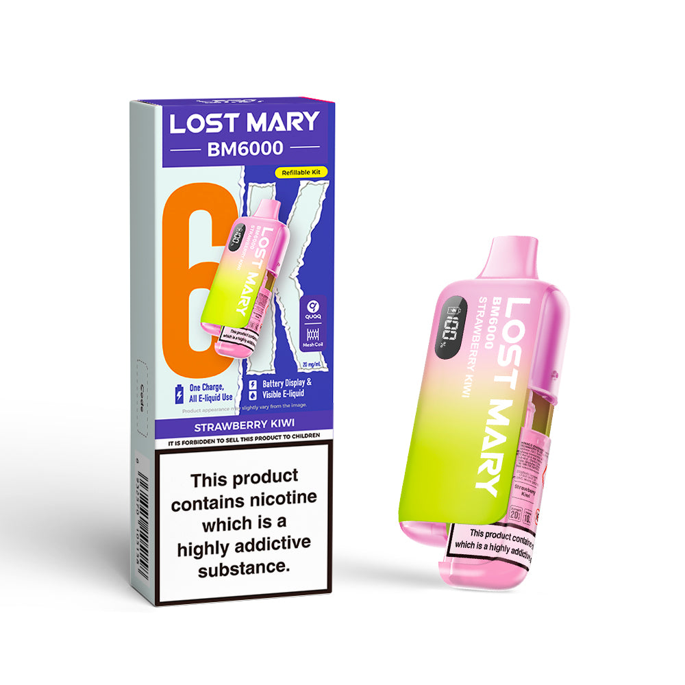 Lost Mary BM6000 Vape Kit Strawberry Kiwi