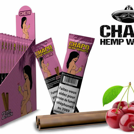 Chapo - Hemp Wraps - Cheri - Box - 25 x 2 Stück Erfolg