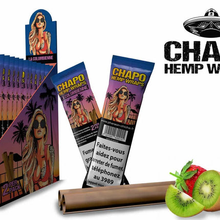Chapo - Hemp Wraps - La Colombienne - Box - 25 x 2 Stück