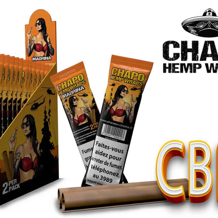 Chapo - Hemp Wraps - Madrina - Box - 25 x 2 Stück