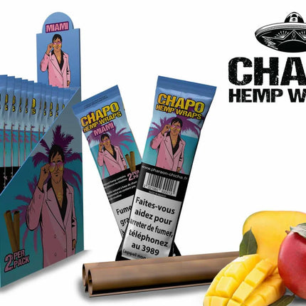 Chapo - Hemp Wraps - Miami - Box - 25 x 2 Stück